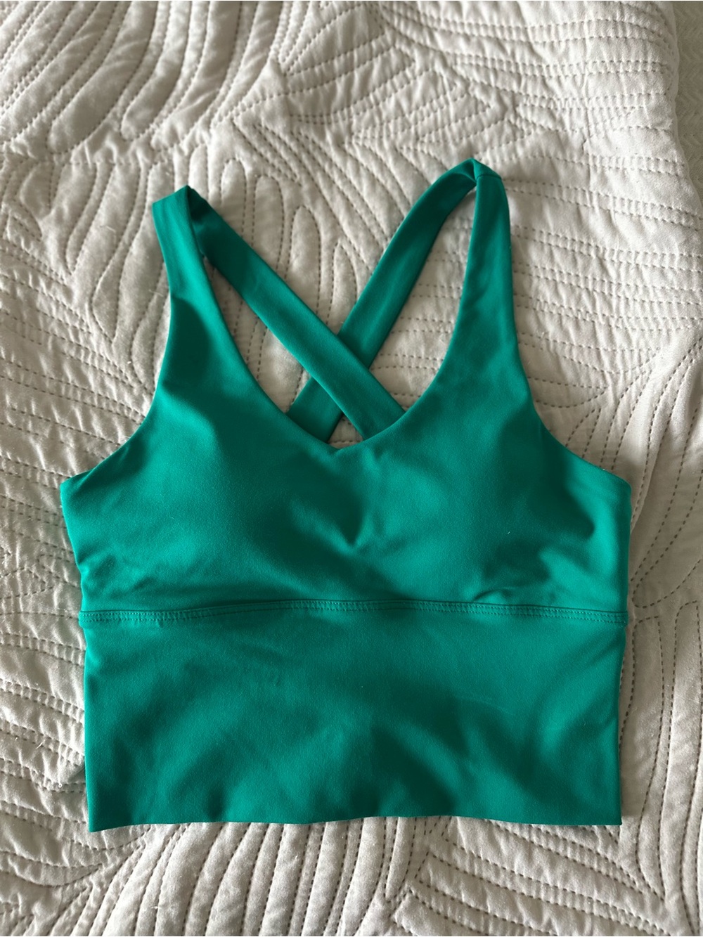 Gym Green Cross-Back Tank Top